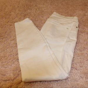 9” high rise skinny white madewell Jeans